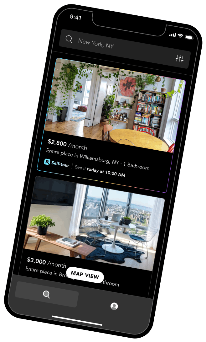 Apartment App on iPhone Illustration